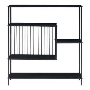 Konsolentisch Beesel 65,5x60x20 cm Schwarz [en.casa]