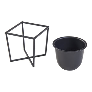 Pflanzenständer Nordmaling 2er Set Metall Schwarz [en.casa]