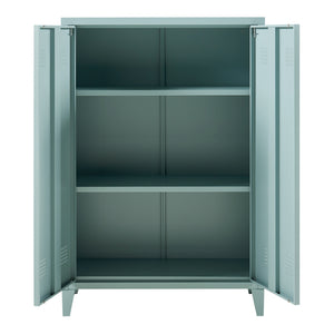 Metallschrank Oripää - 110x75x33cm - Graublau