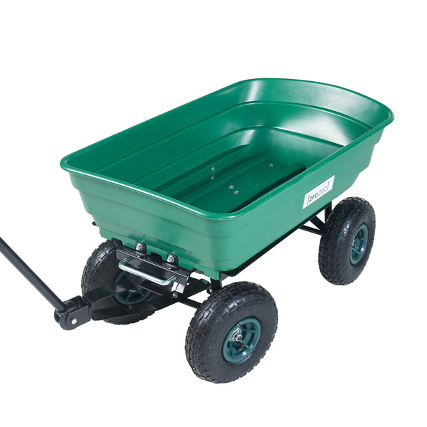 Bollerwagen Corfinio 111x51 cm max. 250kg Grün/Schwarz [pro.tec]