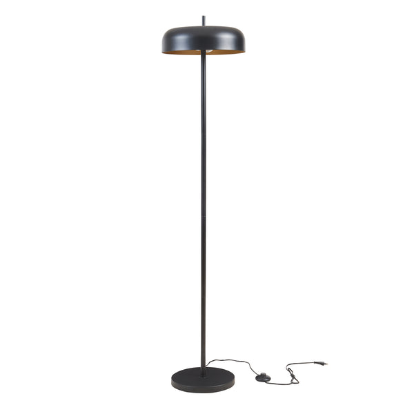 Stehleuchte Barton 2-flammig Metall 159 cm Schwarz [lux.pro]