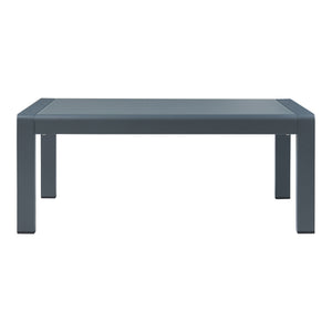Outdoor-Couchtisch Avise Aluminium Glas Anthrazit [casa.pro]