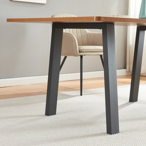 Tischgestell 2er Set Kraftisried 72x70cm Schwarz [en.casa]