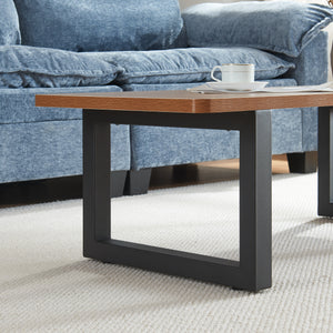 Tischgestell 2er Set Lunderskov 35x50cm Schwarz [en.casa]