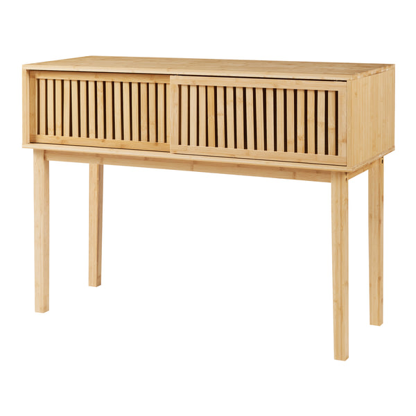 Konsolentisch Ypäjä 110x39x81 cm Bambus [en.casa]