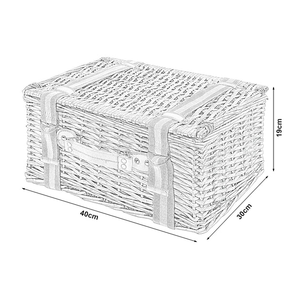 Picknickkorb Bisceglie für 2 Personen Komplettset [casa.pro]