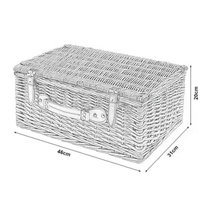 Picknickkorb Brindisi für 4 Personen Komplettset [casa.pro]