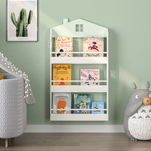 Kinderregal Vipsali 106x60x12 cm Mintgrün/Weiß [en.casa]
