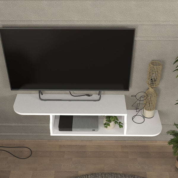 TV-Lowboard hängend Kershaby 120x30x19 cm Weiß [en.casa]