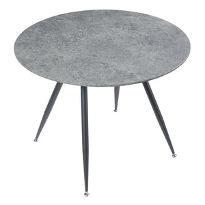 Essgruppe Fitjar 5-teilig Betonoptik/Dunkelgrau [en.casa]