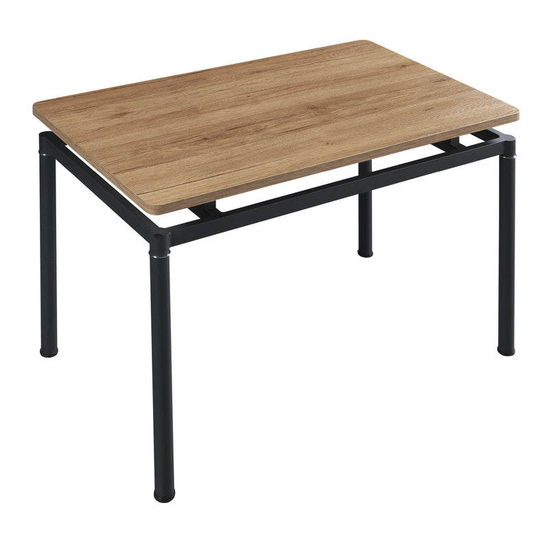 Maßskizze Essgruppe Hemnes 5-teilig Eicheoptik/Hellbraun [en.casa]