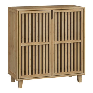 Beistellschrank Sirgerg 77x72x33 cm Bambus Natur [en.casa]