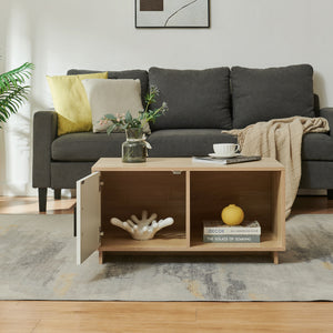 Couchtisch Kenta 80x45x40 cm Sonoma-Eicheoptik/Weiß [en.casa]