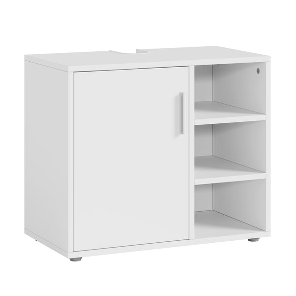 Waschbeckenunterschrank Kulaik 51x60x32 cm Weiß [en.casa]