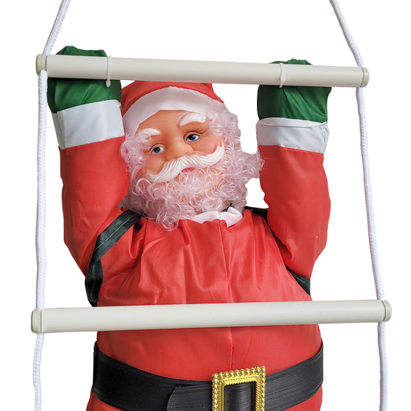 Weihnachtsmann auf Leiter 60 cm [lux.pro]