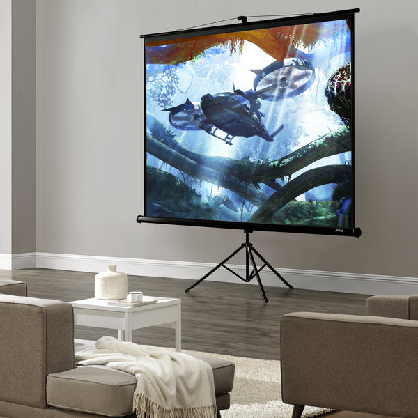 Beamer Leinwand mit Stativ 113 Zoll [in.tec]