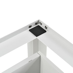 Waschmaschinen-Sockel mit Schublade Stahl Max. 150 kg en.casa