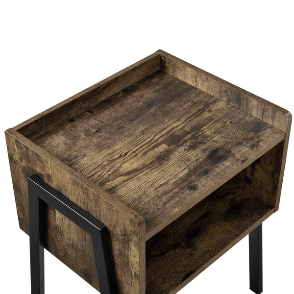 Nachttisch Andernach 52x42x35 cm Holzfarben en.casa