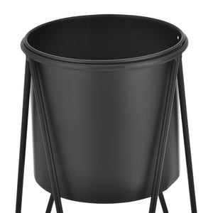 Pflanzenständer Hedera im 2er Set Metall Schwarz [en.casa]