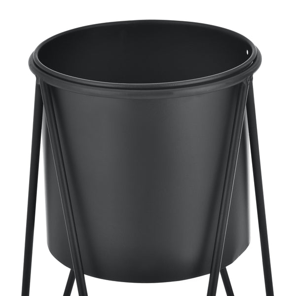 Pflanzenständer Hedera im 2er Set Metall Schwarz [en.casa]