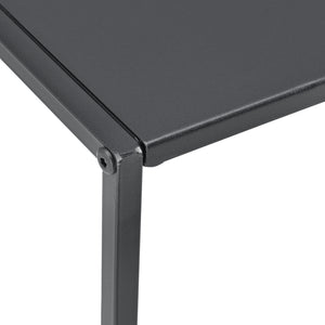 Beistelltisch Morsum 2er Set Industriedesign Schwarz [en.casa]