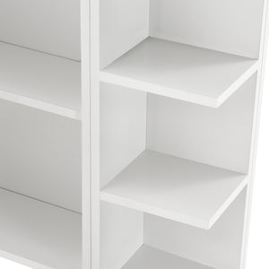 Badezimmerschrank Harstad 64x80x20 cm Weiß [en.casa]