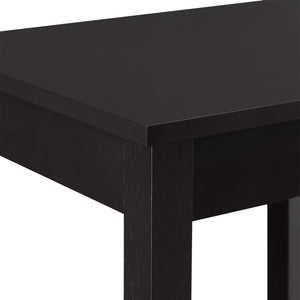 Beistelltisch Thun 74x38x30 cm MDF Kaffeefarben en.casa