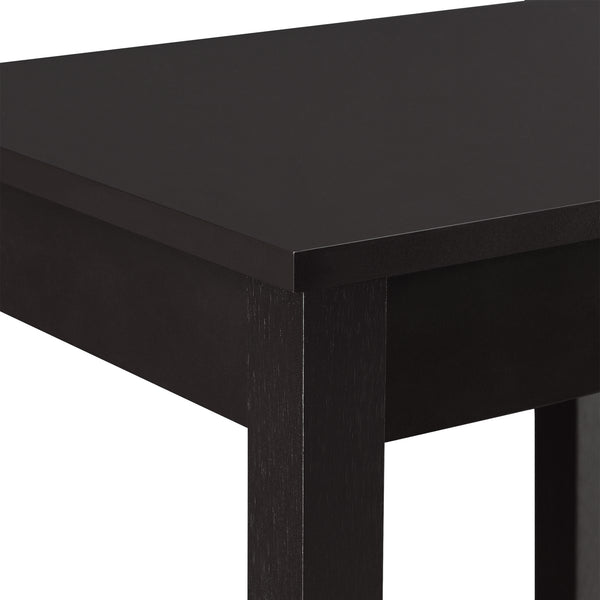 Beistelltisch Thun 74x38x30 cm MDF Kaffeefarben en.casa
