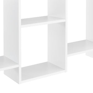 Wandregal Jessheim 161x18x65 cm Weiß en.casa