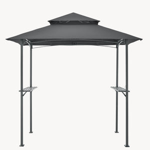 Grillpavillon Parga 250x241x151 cm Dunkelgrau [en.casa]