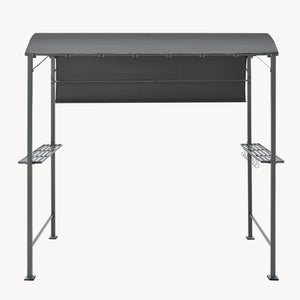 Grillpavillon Pyrgos 215x220x140 cm Dunkelgrau [en.casa]