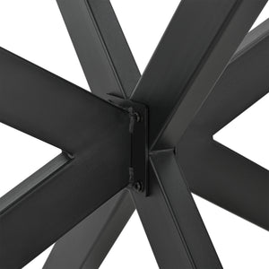 Tischgestell Oberau 150x78x71 cm Schwarz [en.casa]