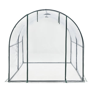 Gewächshaustunnel Grünwald 200x300x190cm PVC Transparent [en.casa]