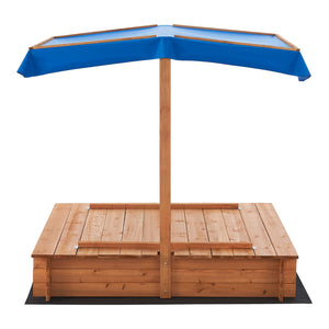 Sandkasten Kellenhusen mit Dach 120x120x120cm [en.casa]