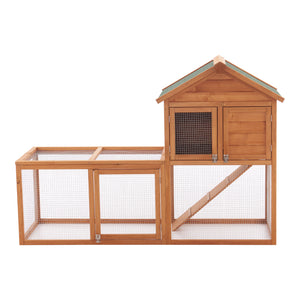 Kaninchenstall Kelkheim 110x160x61cm Tannenholz [en.casa]
