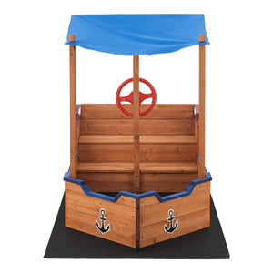 Sandkasten Grömitz Segelschiff 103x160x78cm [en.casa]