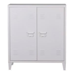Metallschrank Oripää - 90x80x33cm - Weiß