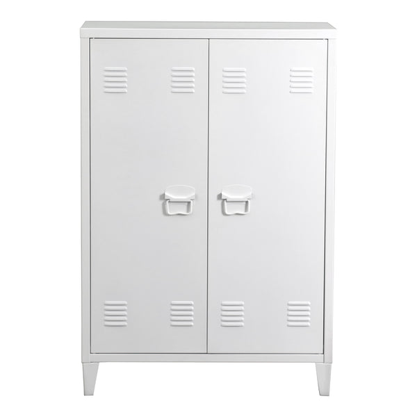 Metallschrank Oripää - 110x75x33cm - Weiß