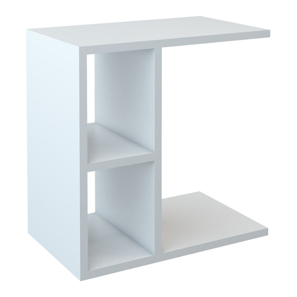 Beistelltisch Ravnsborg 50x50x30 cm Weiß [en.casa]