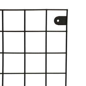 Wandgitter Sæby Metall 75 x 55 cm Schwarz [en.casa]