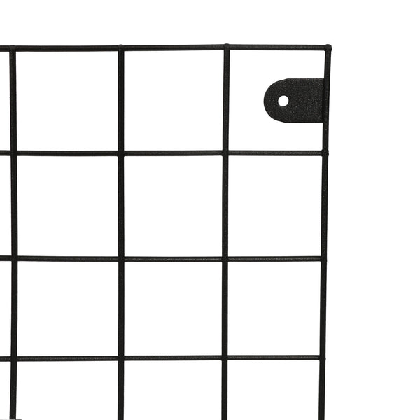 Wandgitter Sæby Metall 75 x 55 cm Schwarz [en.casa]