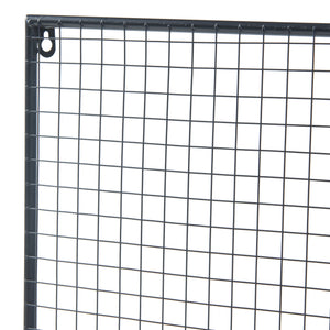 Wandgitter Westre 70x60x11cm Metall Schwarz [en.casa]