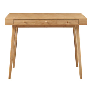 Schreibtisch Hässleholm Bambus 100x50x75cm Natur [en.casa]