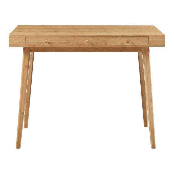 Schreibtisch Hässleholm Bambus 100x50x75cm Natur [en.casa]