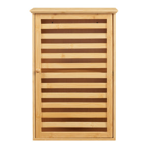 Badezimmerschrank Järfälla 55x37x16 cm Bambus [en.casa]