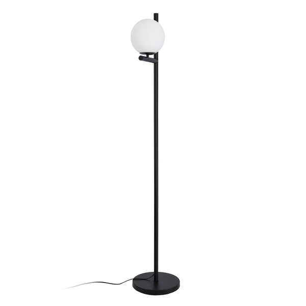 Stehlampe Aberdaron Schwarz / Weiß [lux.pro]