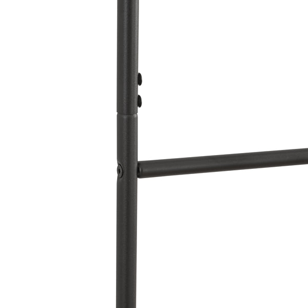 Handtuchleiter Bodø Stahl 176x38 cm Schwarz [en.casa]