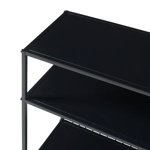 Konsolentisch Beesel 65,5x60x20 cm Schwarz [en.casa]