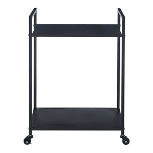 Servierwagen Lesja Metall Schwarz [en.casa]