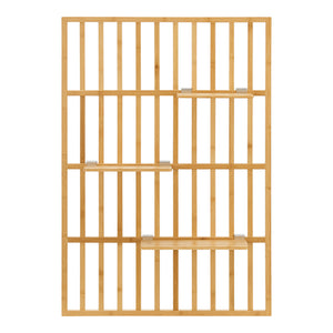 Wandregal Røst 120x80x13cm Bambus [en.casa]